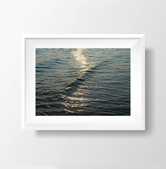 Ocean's Embrace - Sunset Waves Photography Print