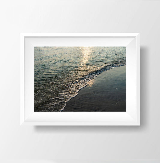 Jersey Shore Ocean Sunsets - Sunset Waves Photography Print